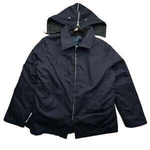 Vintage Lion Uniform 3-in-1 Liner Quilted Coat Jacket Mens Large Zip Hooded